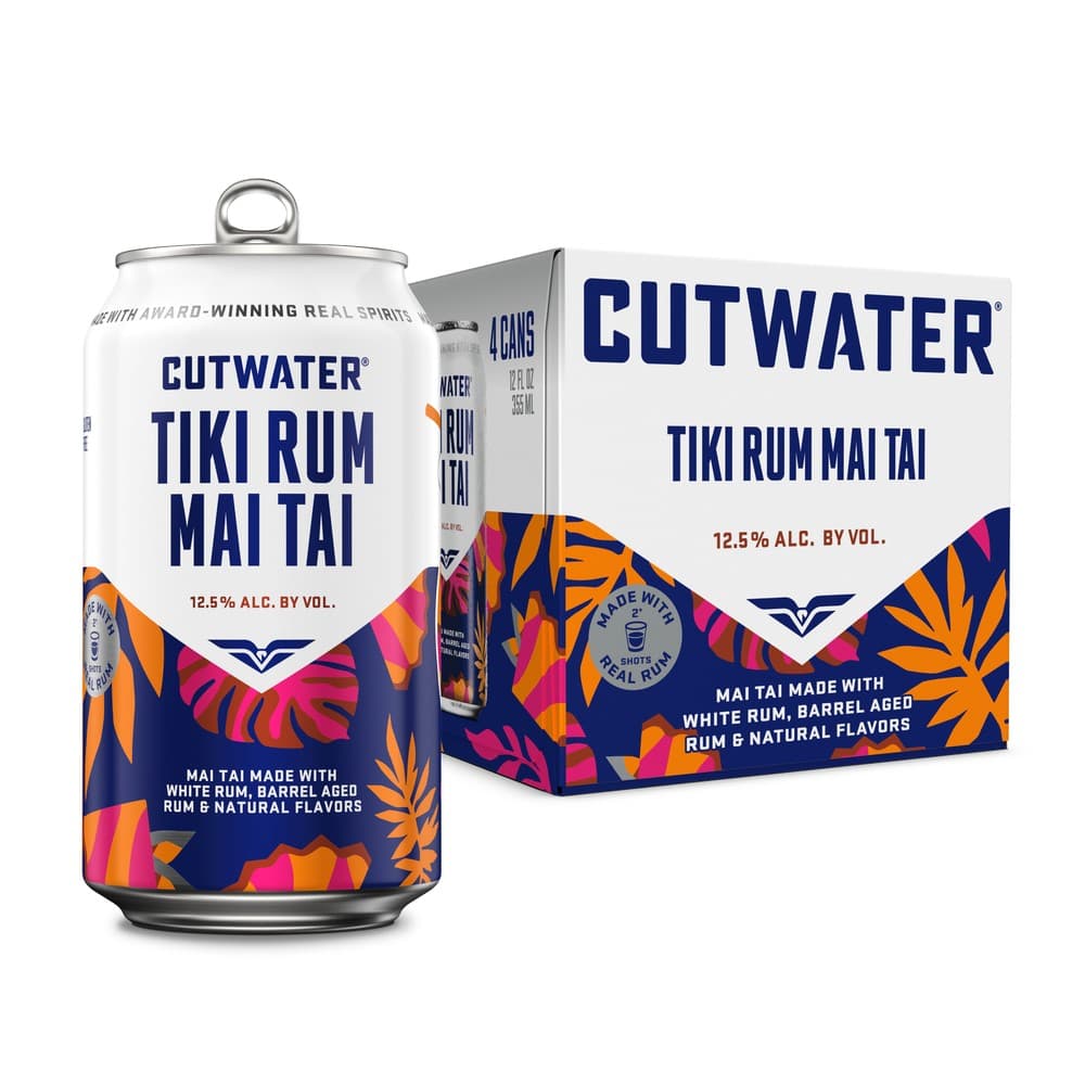 Cutwater Spirits Tiki Rum Mai Tai, 355mL