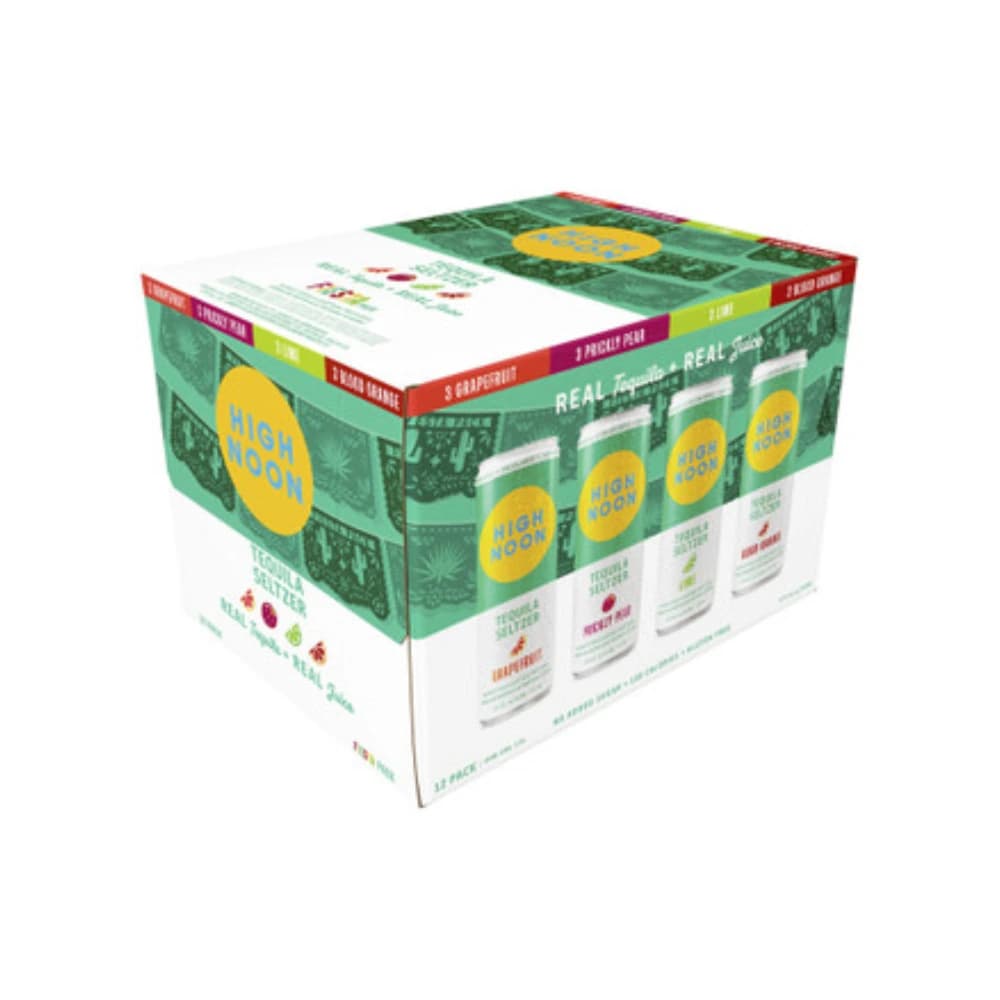 High Noon Tequila Fiesta Variety 12 pack, 355mL