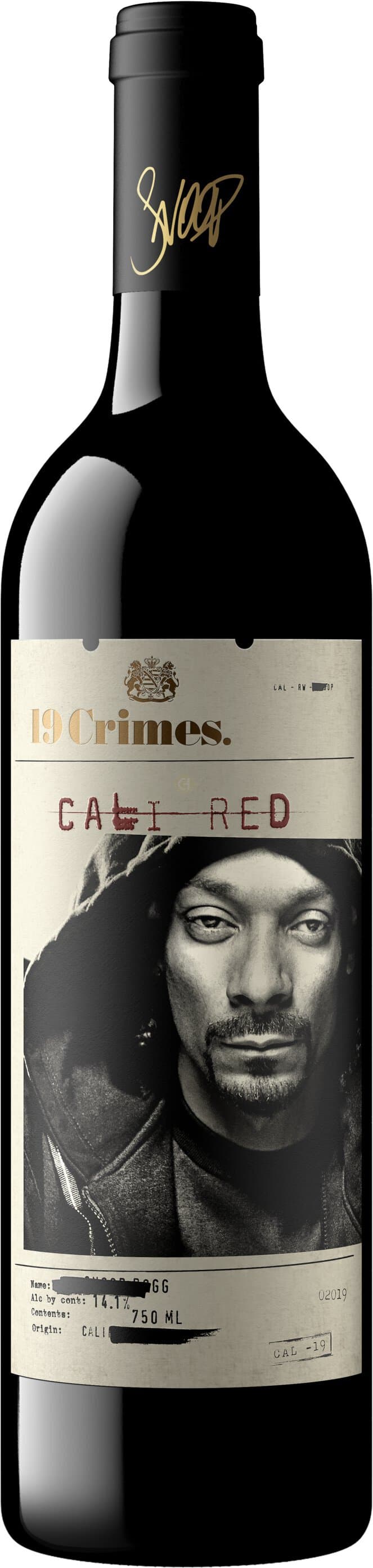 19 Crimes Snoop Dogg Cali Red California Red Wine, 750mL