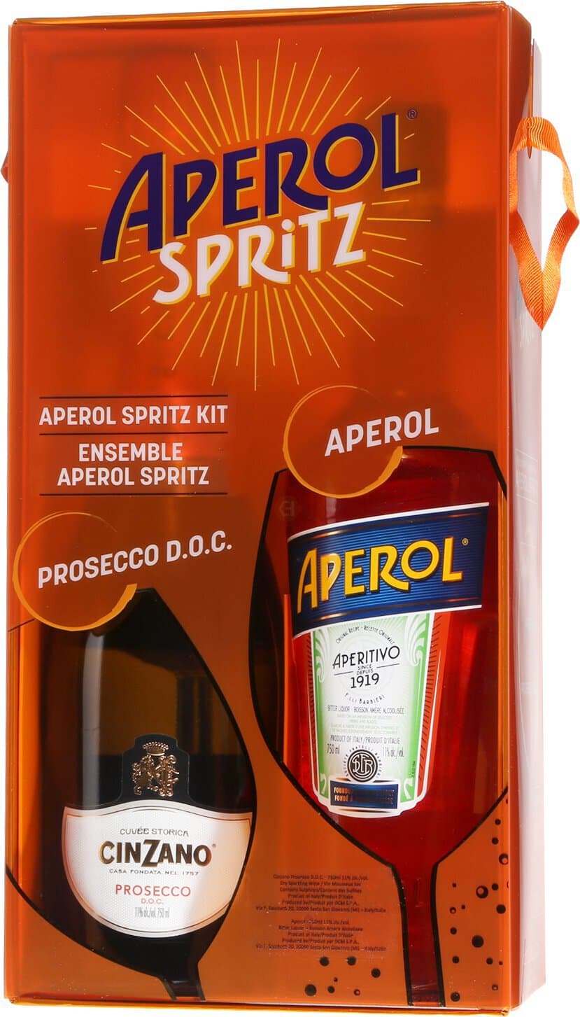 Aperol Spritz Gift W Aperol & Cinzano, 750mL