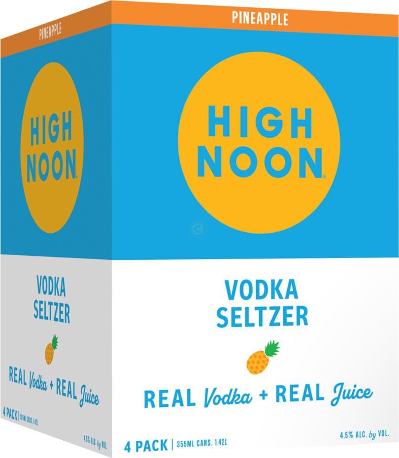 High Noon Pineapple Vodka Hard Seltzer, 355mL