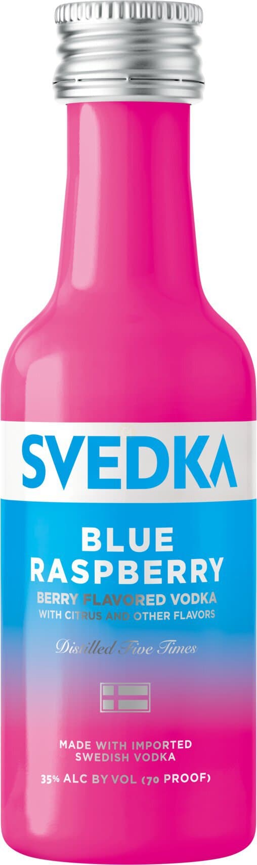 SVEDKA Blue Raspberry Flavored Vodka, 50mL
