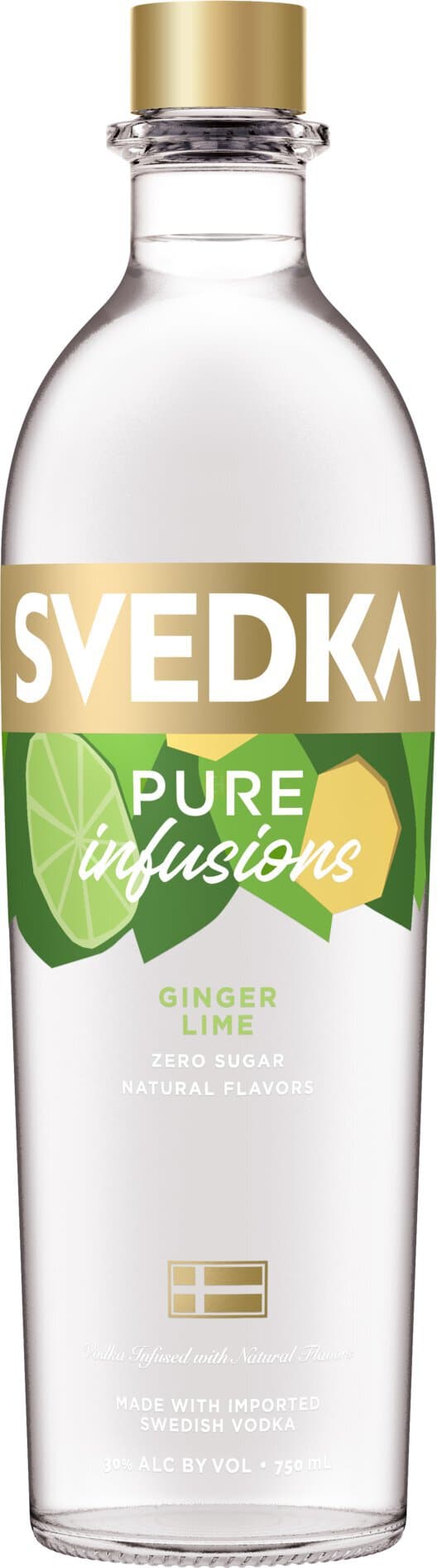 SVEDKA Pure Infusions Ginger Lime Flavored Vodka, 750mL