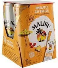 Malibu Pineapple Bay Breeze RTD Cocktail Cans, 355mL
