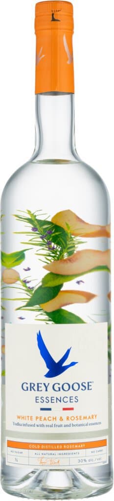 GREY GOOSE Essences White Peach and Rosemary Vodka with Natural Flavors, 1L
