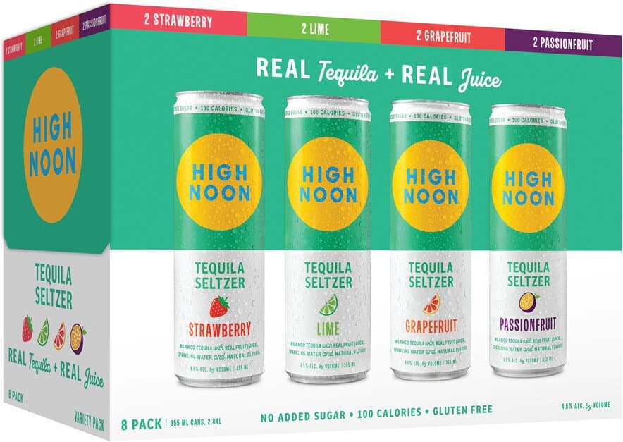 High Noon Tequila Seltzer Variety Pack, 355mL
