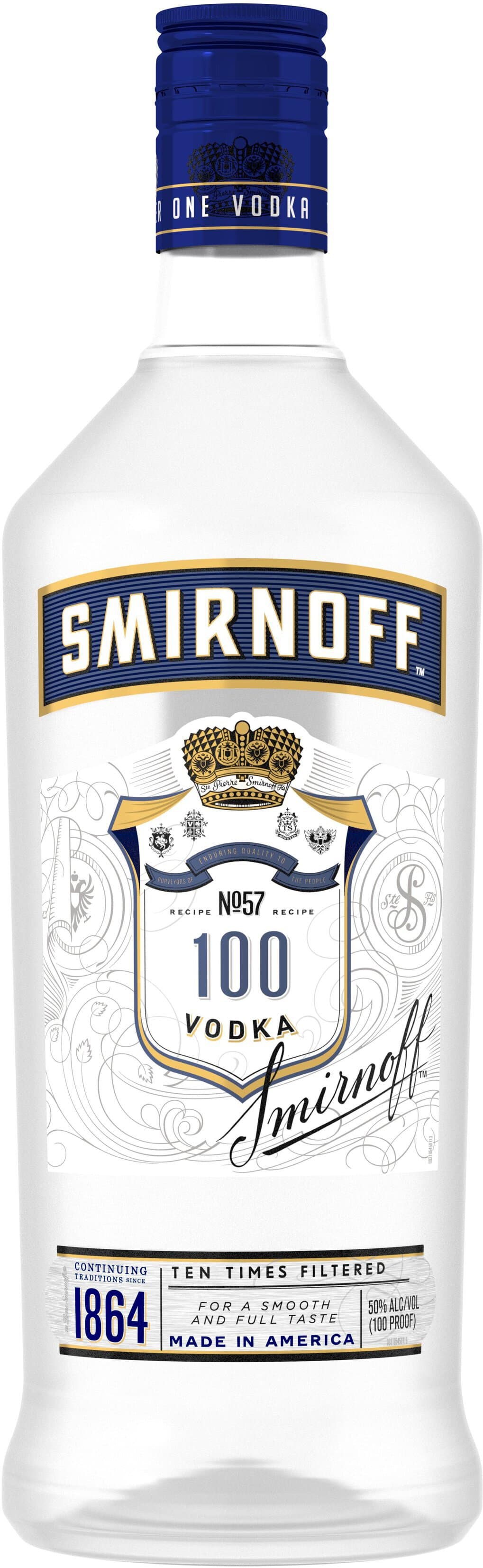 Smirnoff 100 Proof Vodka, 1.75L