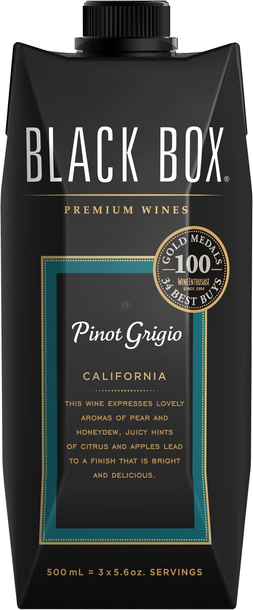 Black Box Pinot Grigio White Wine Tetra, 500mL