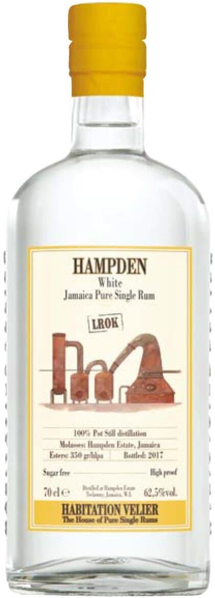 Hampden Estate Habitation Velier Lrok White Jamaican Pure Single Rum, 750mL