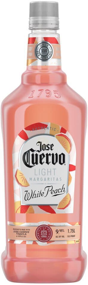 Jose Cuervo Authentic Margarita White Peach Light Cocktail, 1.75L