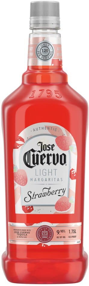 Jose Cuervo Authentic Margarita Strawberry Light Cocktail, 1.75L